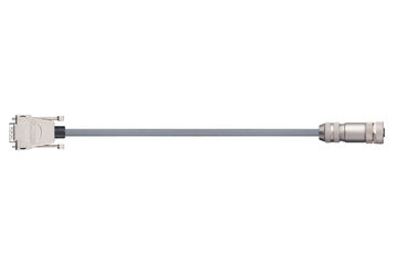 readycable® cable de codificador similar a Festo NEBM-M12G8-E-xxx-N-S1G15, cable base PVC 7,5 x d