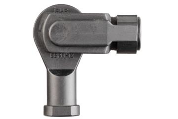 Clevis joint with spring-loaded fixing clip and rod end bearing, GELMFE, igubal®