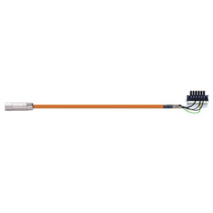 readycable® cable de potencia compatible con Kollmorgen / Danaher Motion 200460 (25 m), cable base, PVC 15 x d