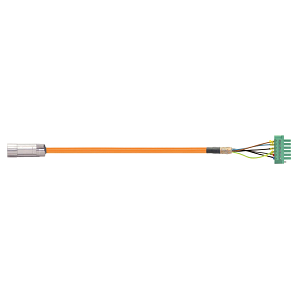 readycable® cable de potencia compatible con Kollmorgen / Danaher Motion 107474 (10 m), cable base, PVC 15 x d