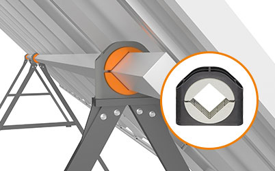 Cojinetes de pedestal igubal® en captadores solares cilindro parabólicos