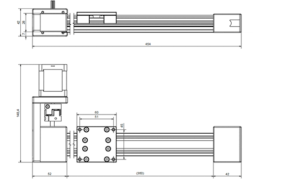 Actuador lineal motorizado