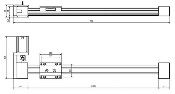 Actuador lineal motorizado