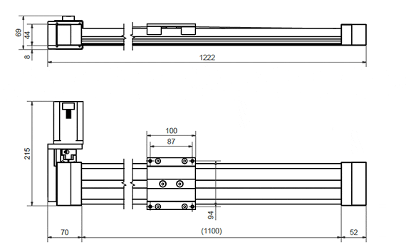 Actuador lineal motorizado