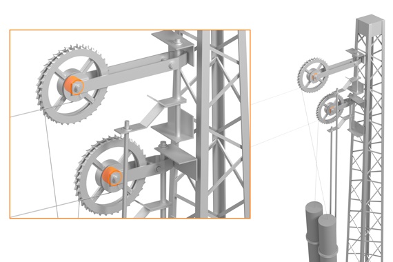 Tensores de ruedas con cojinetes iglidur®