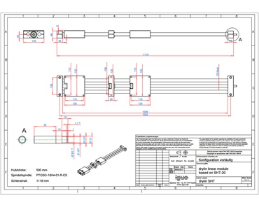 Configurador drylin® SHT tecnología de accionamiento