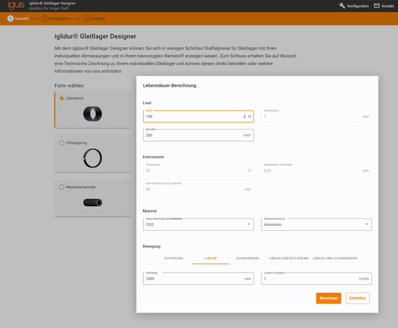 Herramienta online igus