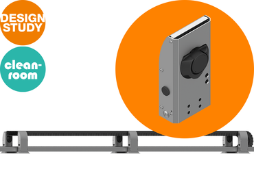 Soportes de rodillos aptos para salas blancas