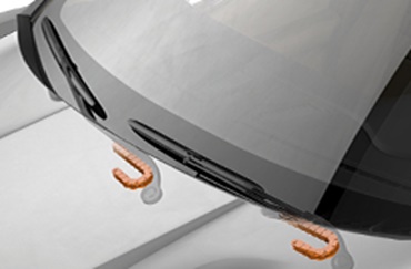 Cadena portacables e-chain® en limpiaparabrisas
