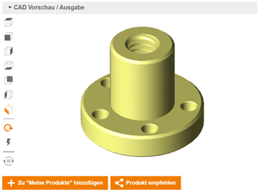 Configurador CAD para roscas
