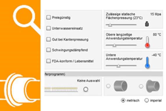 Buscador de productos para cojinetes de fricción