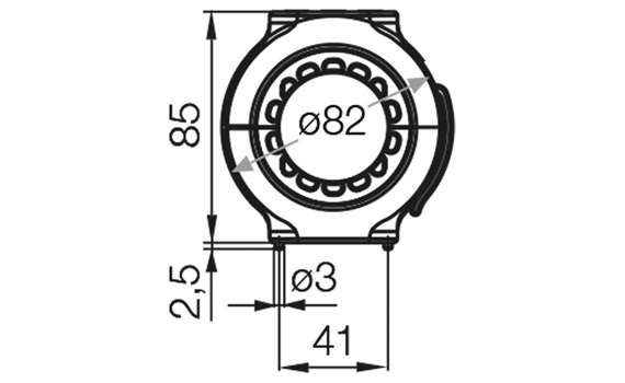 Terminal con peine para alivio de tensión TR.40.01