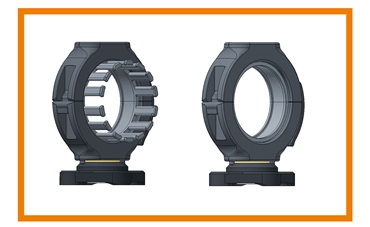 Terminales de montaje con soporte giratorio triflex R AE
